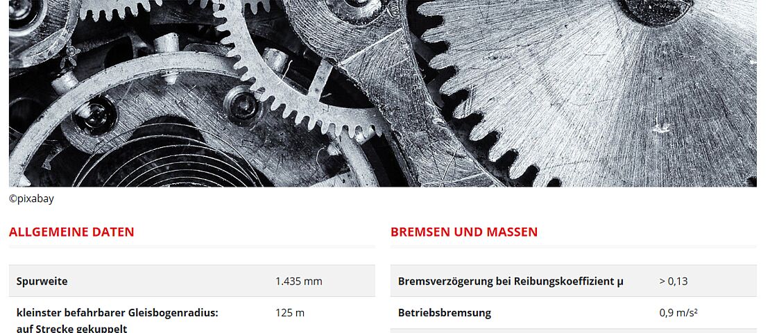 Link zur Webseite: technische Daten zur Odenwaldbahn