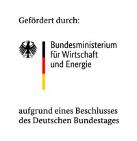 Förderhinweis des Bundesministeriums für Wirtschaft und Energie mit Bundesadler