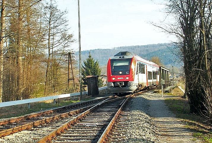 Odenwaldbahn unterwegs in Richtung Erbach.