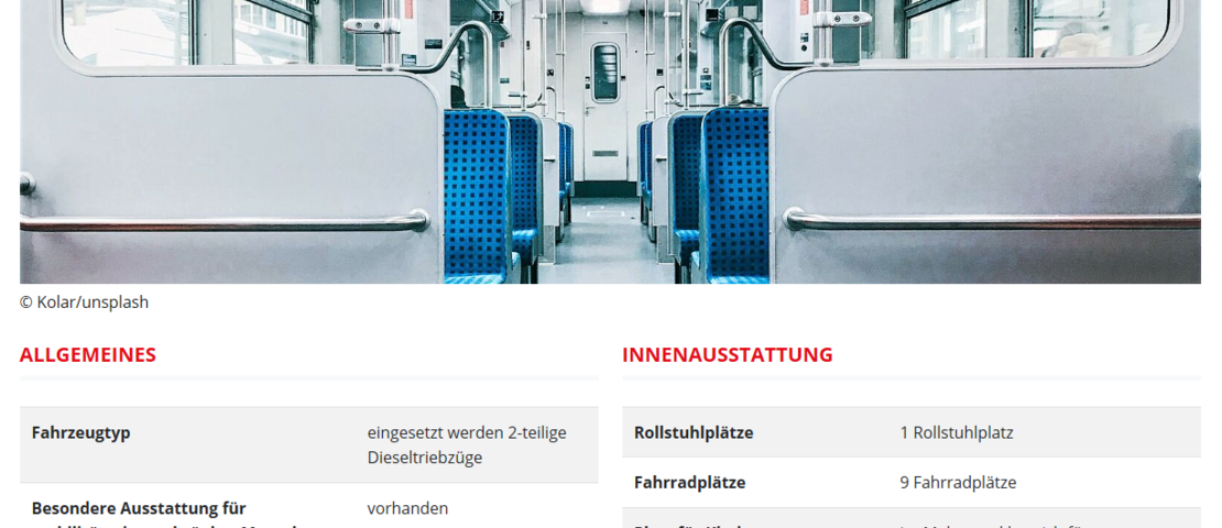 Link zur Webseite: Fahrzeugsteckbrief: Coradia Lint