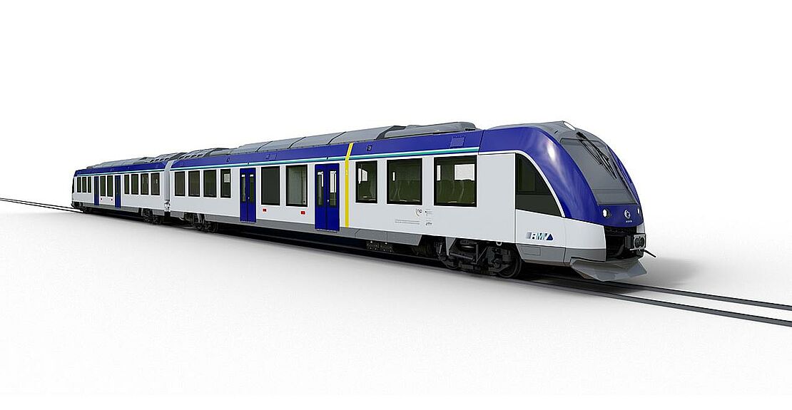 Vergrößerte Ansicht: Brennstoffzellenzug (Coradia iLint) von Alstom